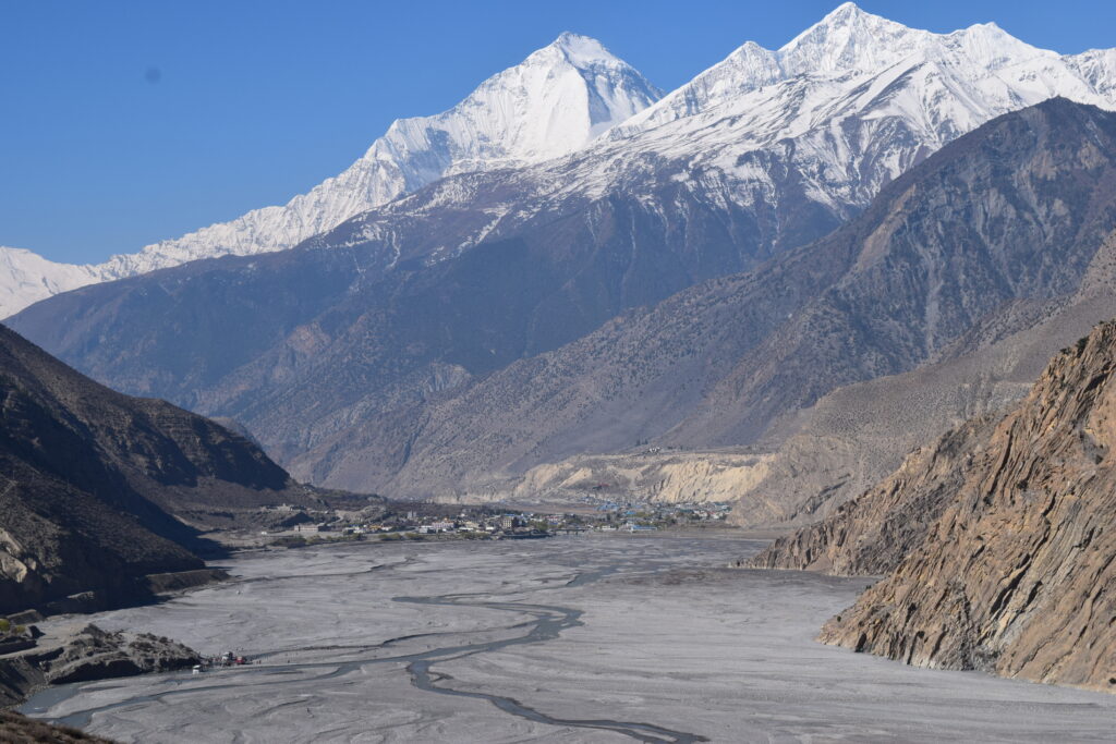 kali gandaki river and ekle bhatti village